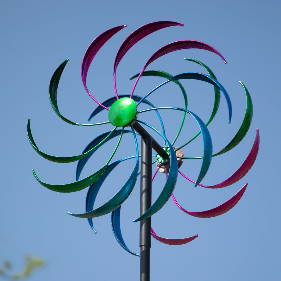 79 in Groh Metal Garden Wind Spinner, Multicolor